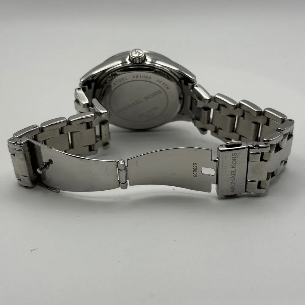 Michael Kors MK-5325 Silver Stainless Steel Crystal Dial Women's Watch 10 ATM